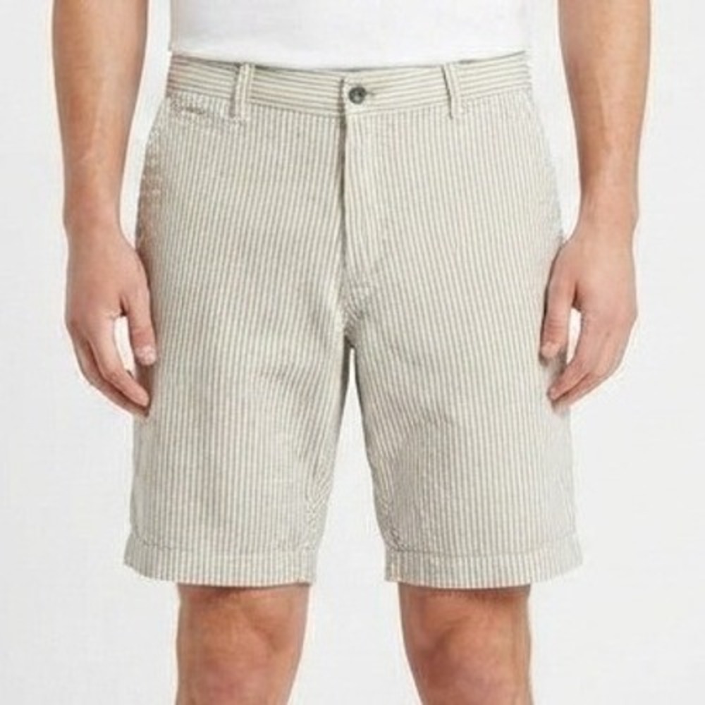 Tommy Bahama Seersucker Paradise Nation Shorts Mens 38 Striped Cotton Summer